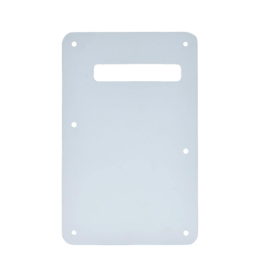 KAISH ST/Strat Style Standard Guitar Back Plate ST Tremolo Trem Cover for USA Strat/Stratocaster Black/White Grid