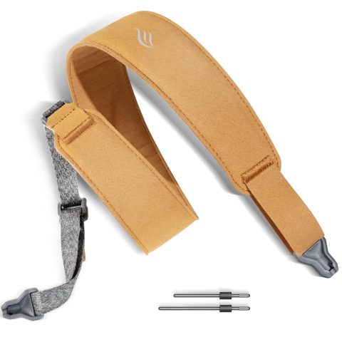 enya MS1 Magnetic Quick-Release Strap for Guitar, Bass and Ukulele, Yellow