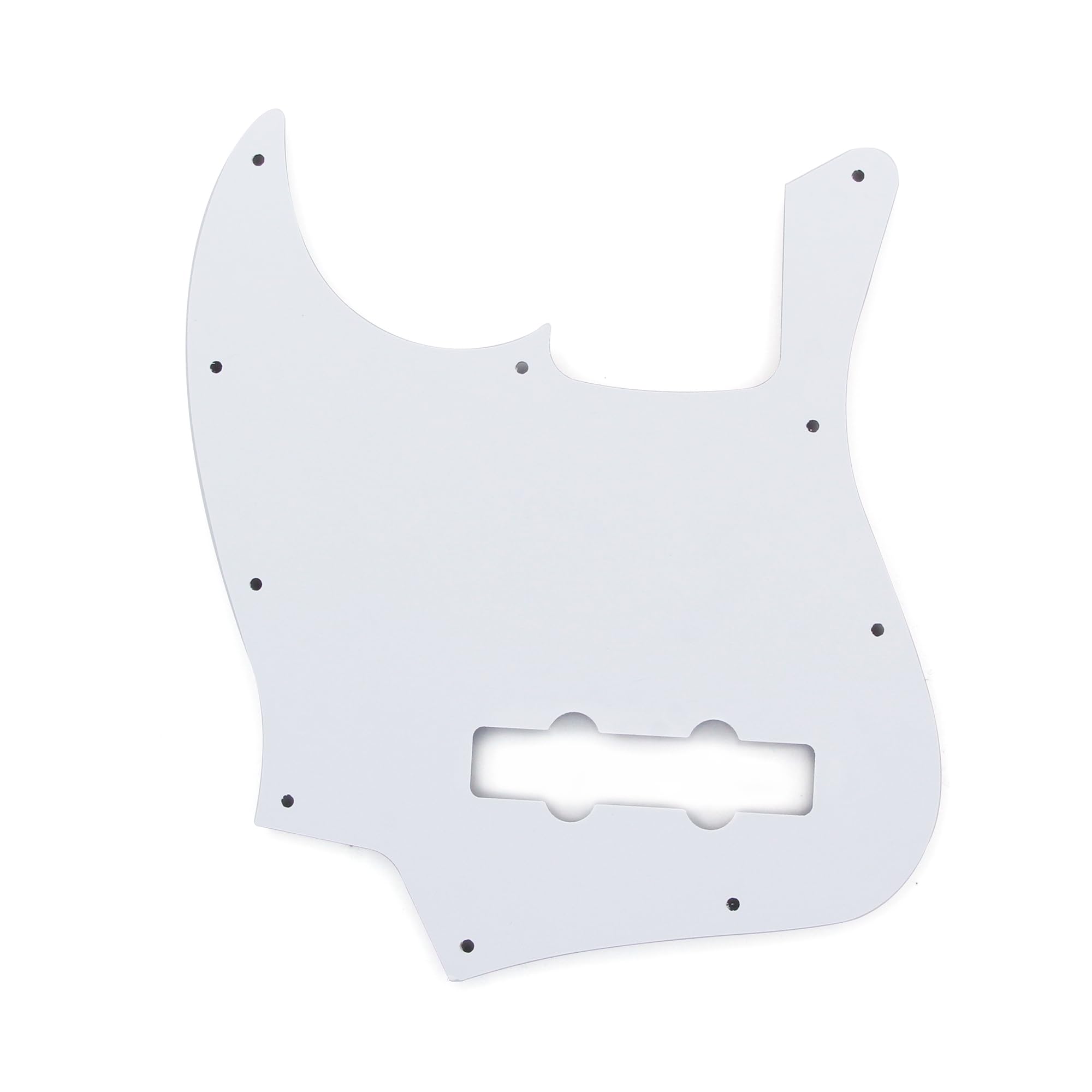 FLEOR 10 Hole J Bass Pickguard Scratch Plate Pick Guards for 4 Strings American/Mexican Standard J Bass Part, 4Ply Red Tortoise Shell