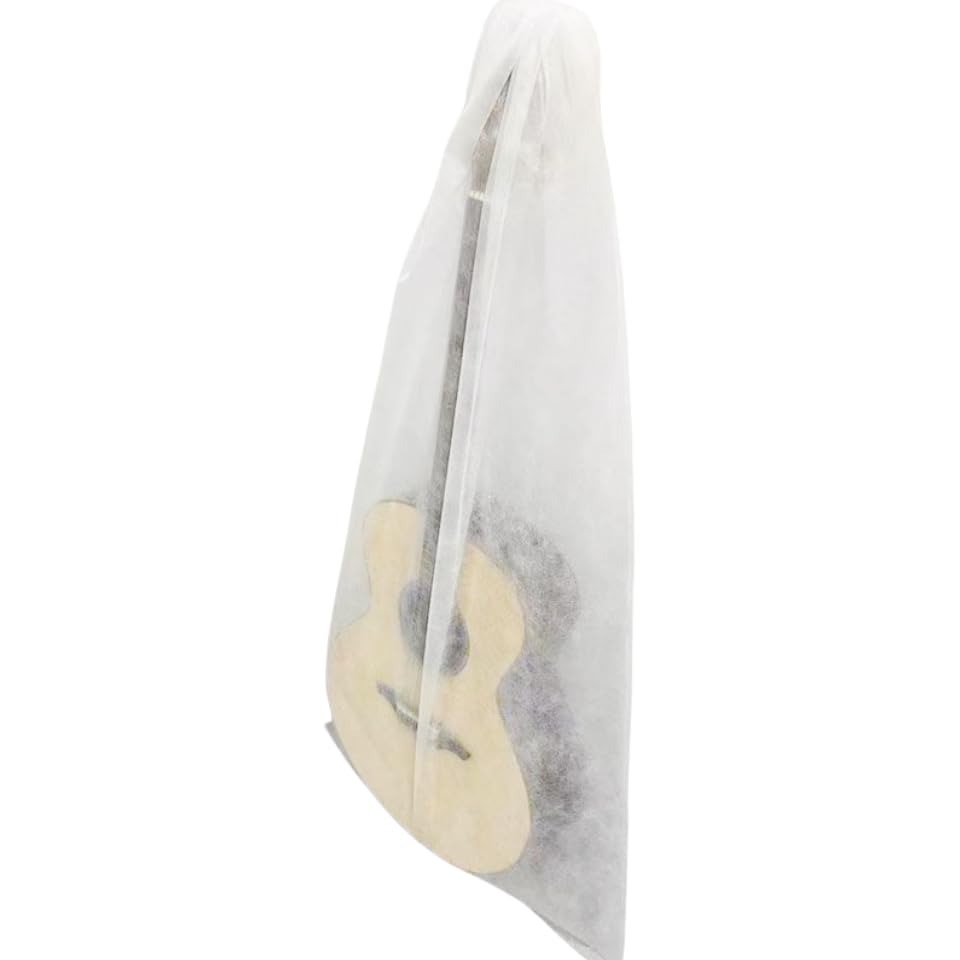 CCeCCe 4 Pack Guitar Dust Cover Storage Bag Non-Woven Fabric Breathable Dust-Proof Coating Sleeve Protector Covers for Acoustic Guitars Electric Bass Upright Stand 120cmx60cm 47″x23.5″