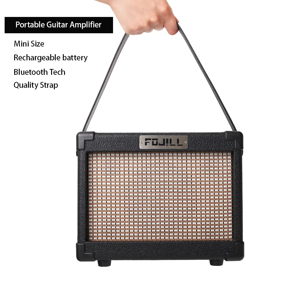 Fojill HSS Pickup 39 Inch Full Size Electric Guitar Kit Set Beginner Starter Combo Package Bundle 10W Battery Power Bluetooth Amplifier Amp Bag,Picks, Cable, Strap, Extra Strings