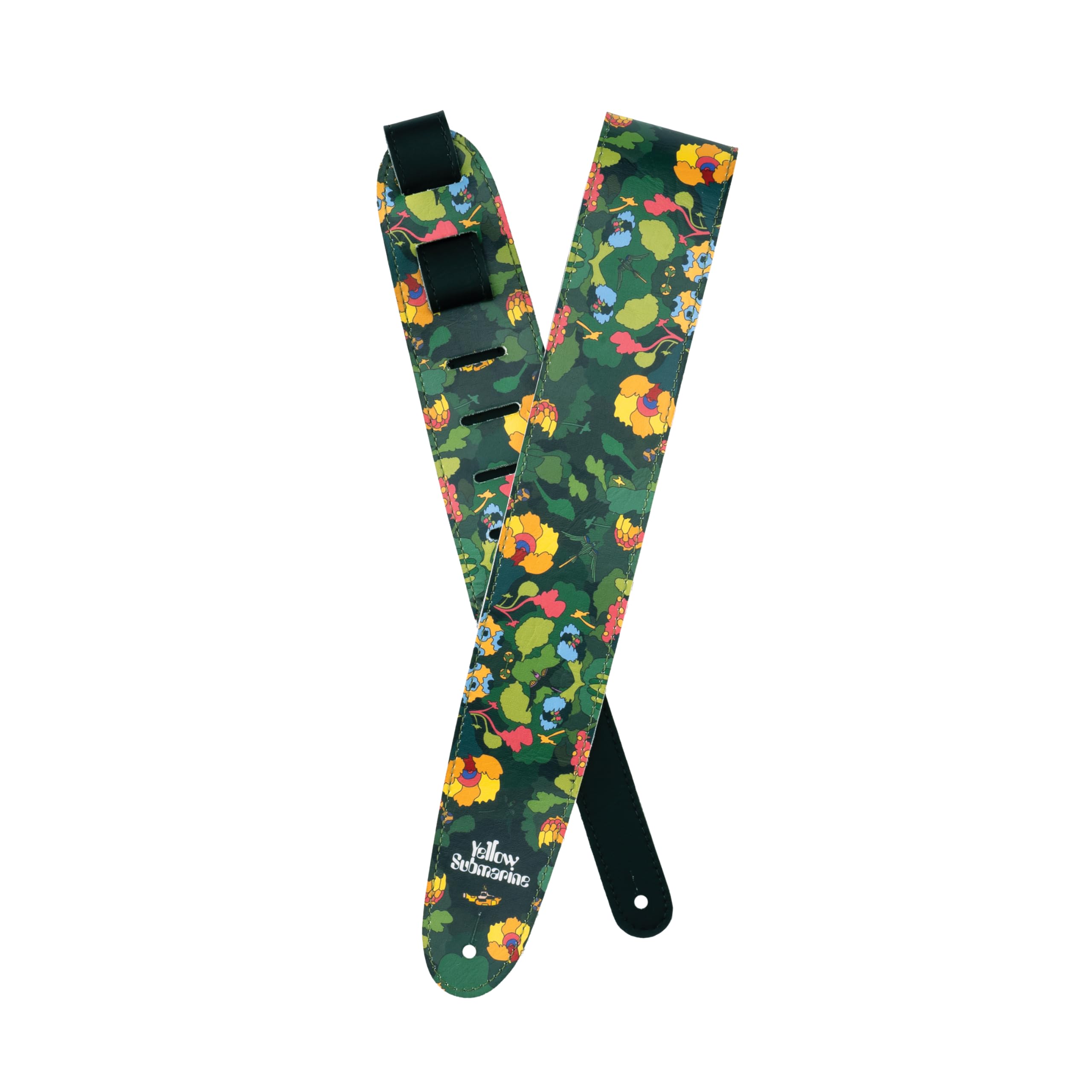 D’Addario Beatles Guitar Strap – Beatles Guitar Accessories – Vinyl – Yellow Submarine, Pepperland Woods