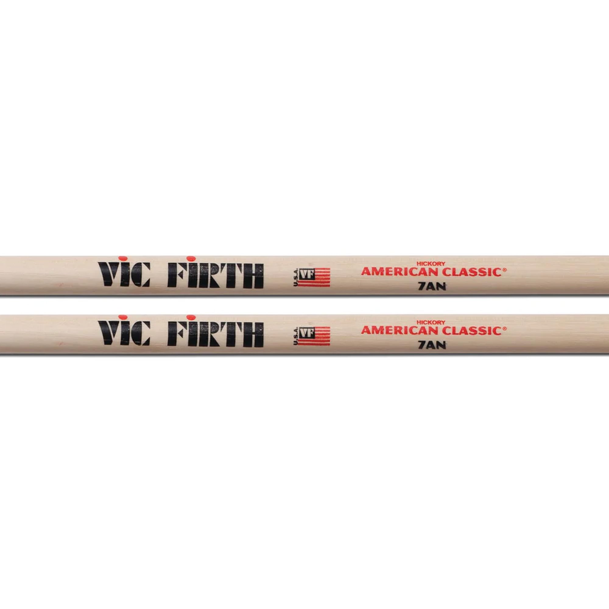 Vic Firth American Classic 7A Nylon Tip Drumsticks – 3-Pack Bundle with Austin Bazaar Polishing Cloth
