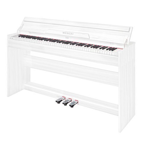 WENCAI Digital Piano 88 Key Full Size Keyboard for Beginners, White
