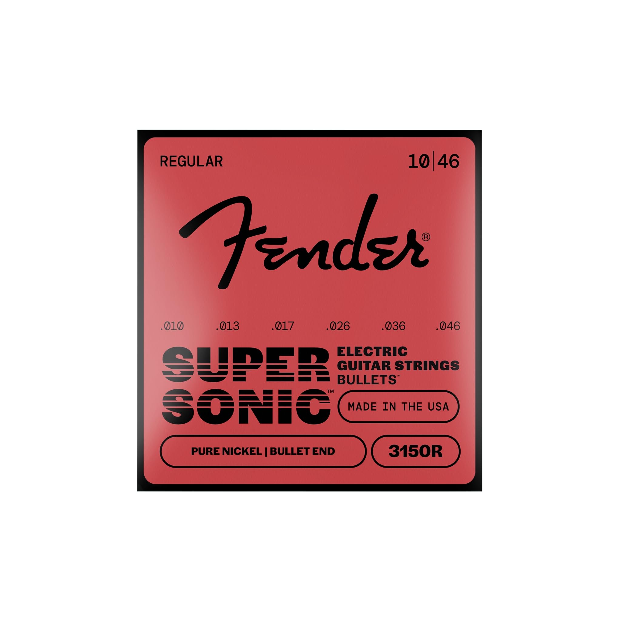 Fender Electric Guitar Strings – .10-.046