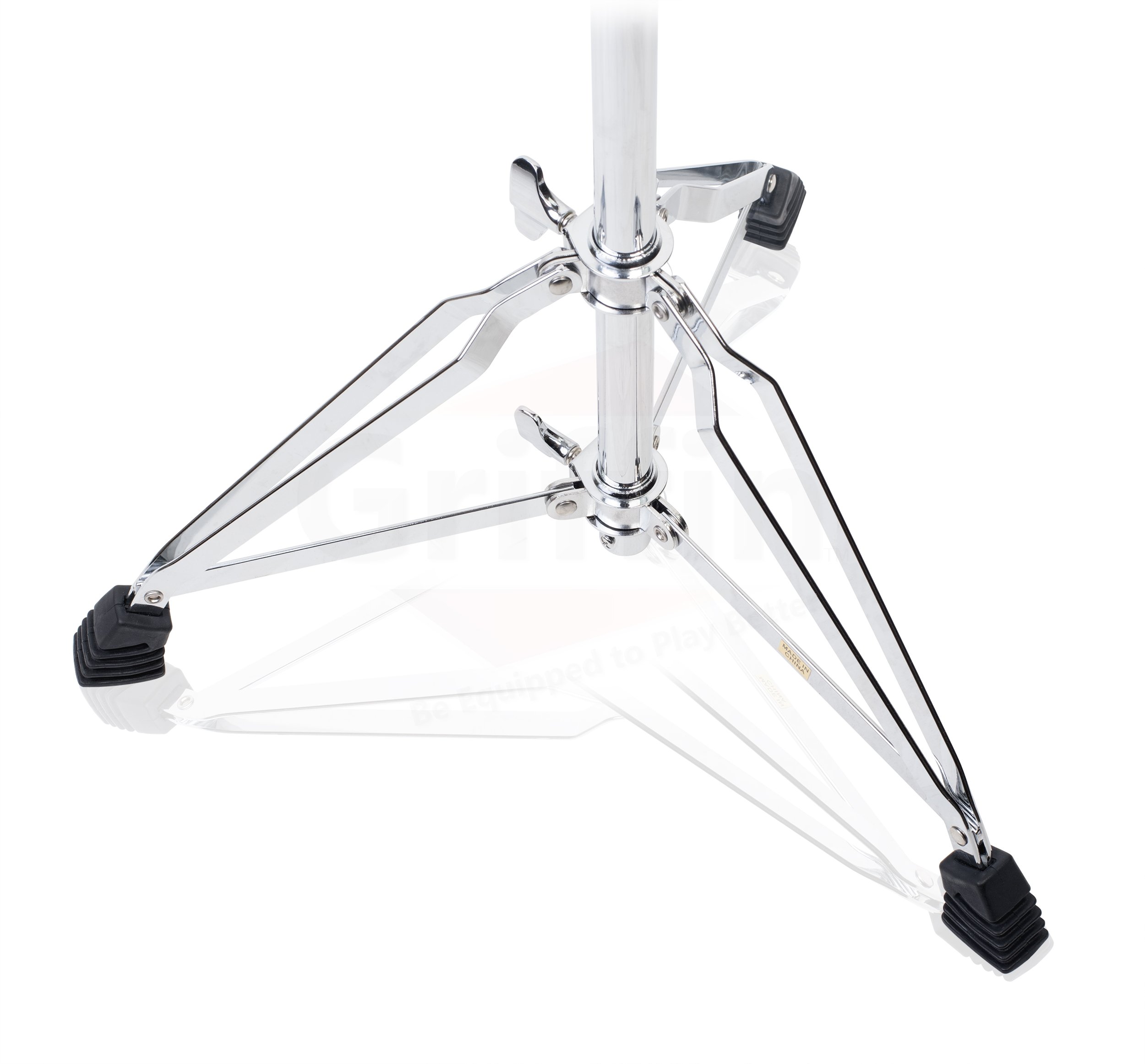 Griffin Stand-Up Snare Drum Stand (Extended XHeight Edition) – Tall Adjustable Chrome Hardware for Practice Pads, Drum Kits & Concert Use
