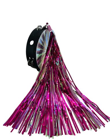 Lluvia liston para pandero Handmade 19 inch on standard 8inch tambourine (Pink) Pandero no incluido tambourine not included