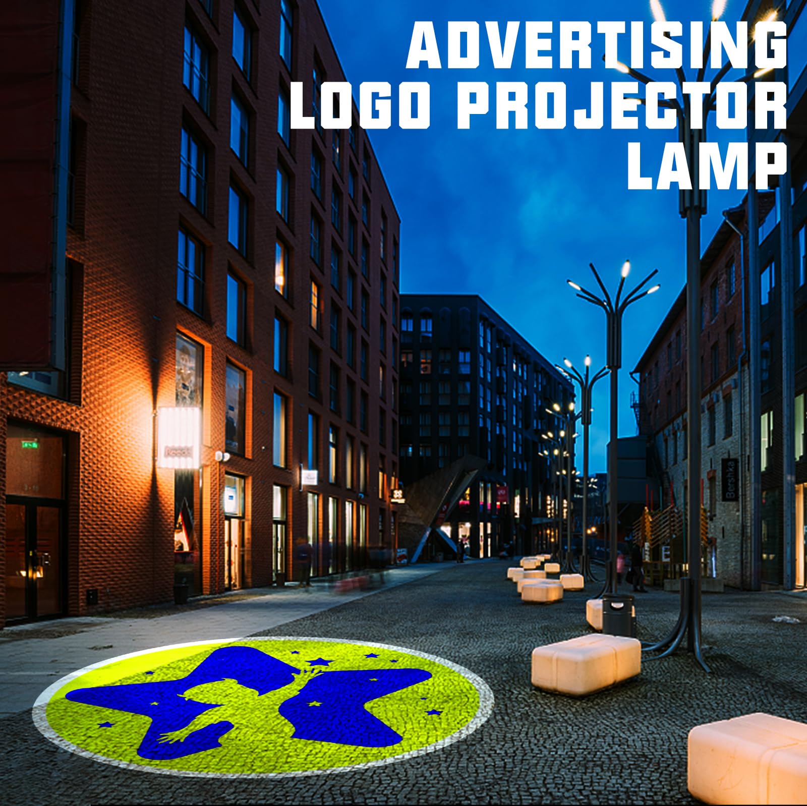 Custom Logo Projector Lights Custom GOBO projectors for Store Business or Wall Outdoor Waterproof ip67 HD led for Shop Advertising and Wedding 35W