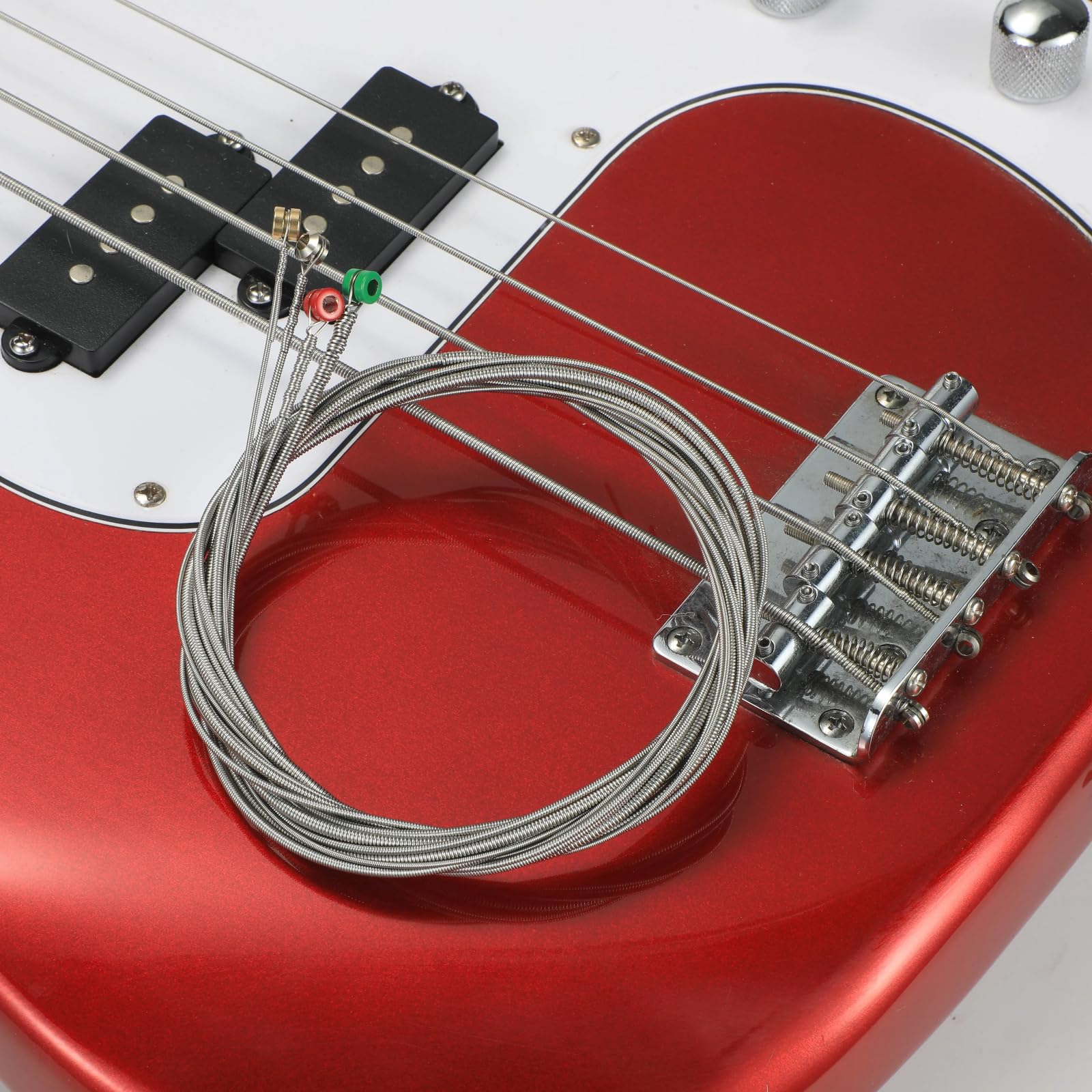 4-String Electric Bass Strings – Nickel Alloy Wound with German Hex Steel Core | Full Coated for Longevity | Vacuum Sealed (45-105 Medium) | Smooth Feel & Warm Tone (Light-coating)