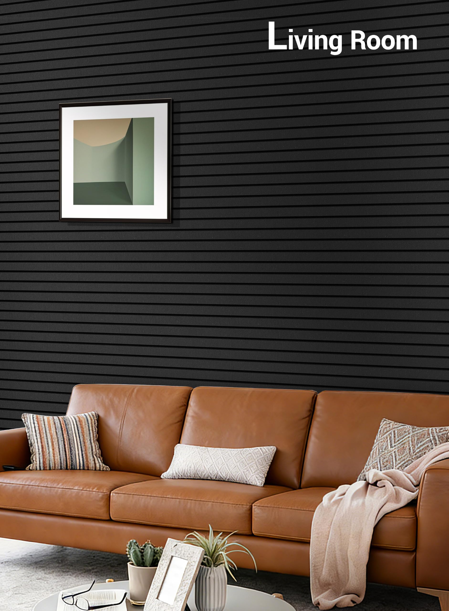 Waister Soundproof Wall Panels, 12‑Pack, 0.47 Inch Thick High Density-Black