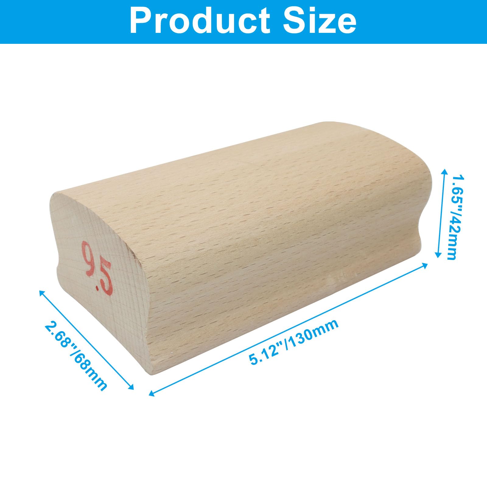 Zorveiio Guitar Radius Sanding Block, 9.5 Inch Block Fret Leveling Fingerboard Guitar Tools, Luthier Tool for Electric Acoustic Bass