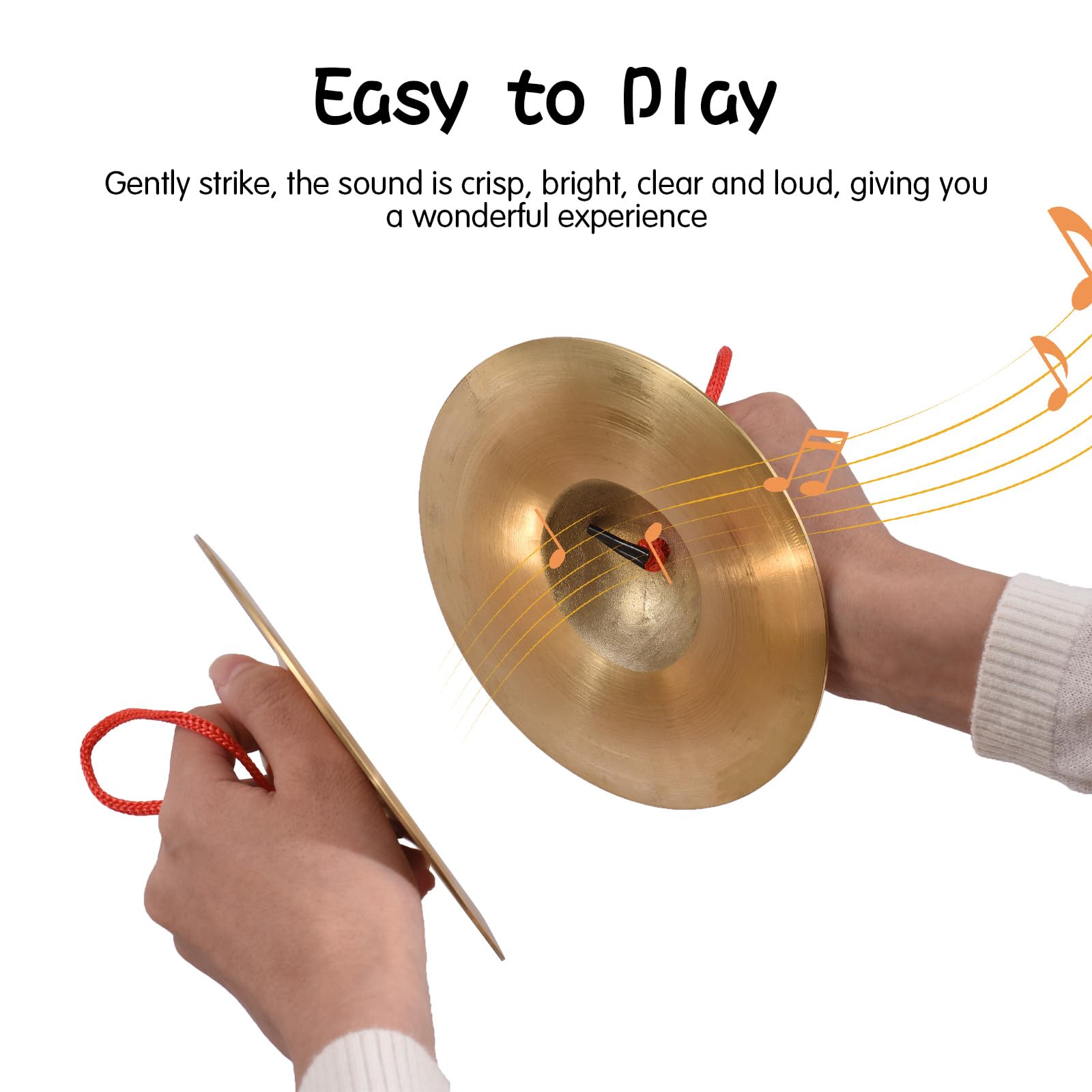 Summina Brass Finger Cymbals 5.8in Percussion Instrument, 1 Pair