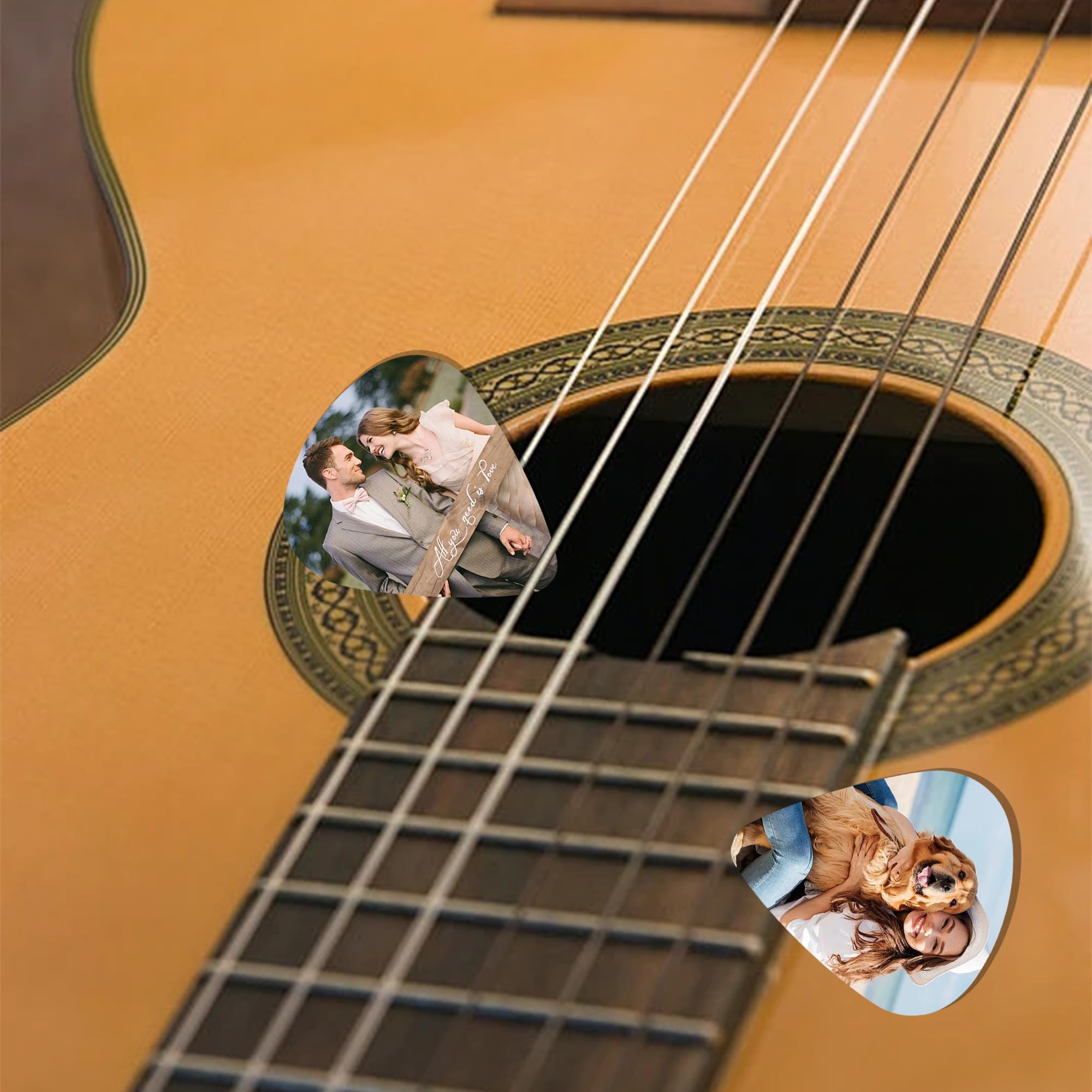 Custom Guitar Picks Double Sided for Acoustic Guitars 20-1000Pcs