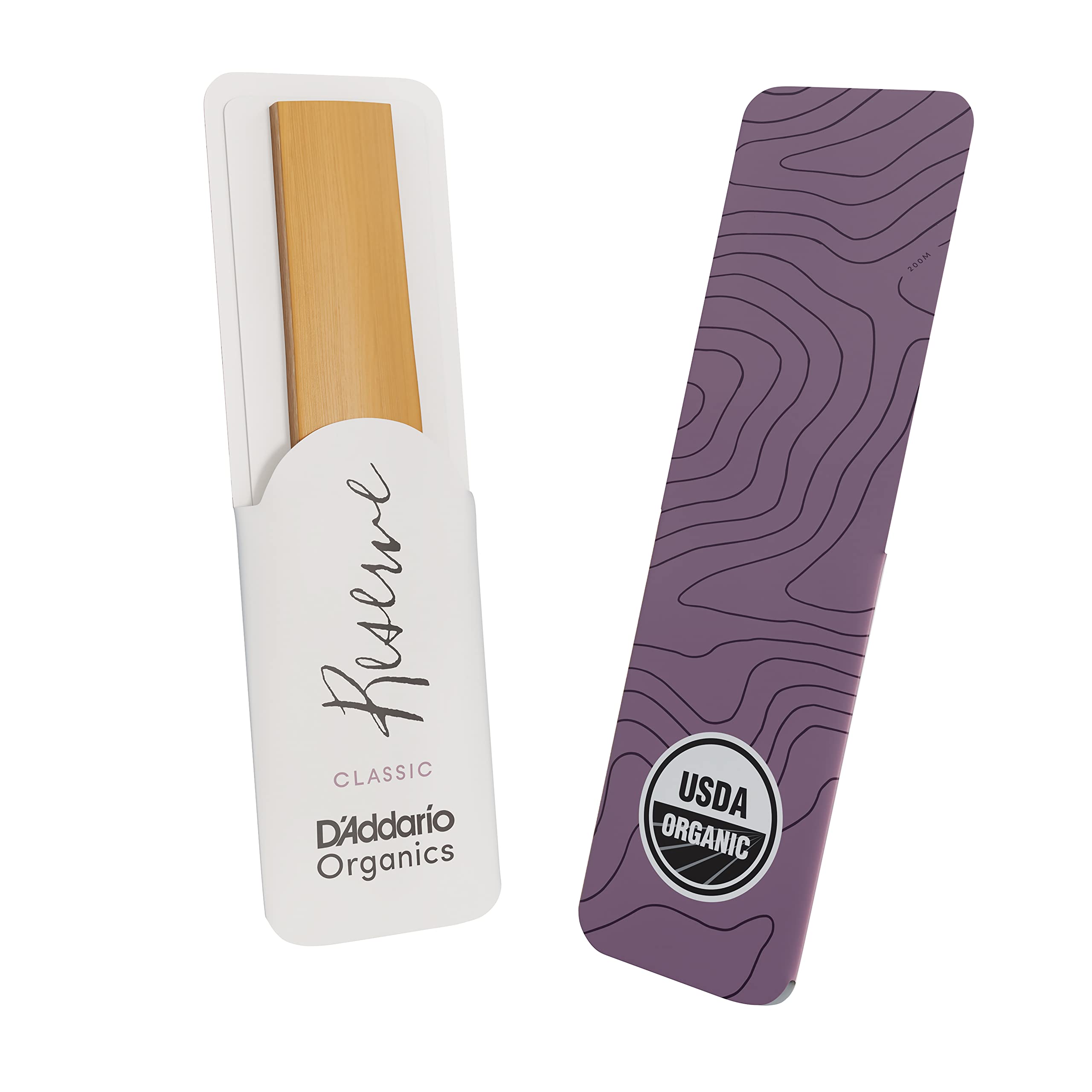 D’Addario ODCE1050 Organic Reserve Evolution Bb Clarinet Reeds – Reeds for Clarinet – Individually Sealed – 5.0 Strength, 10 Pack