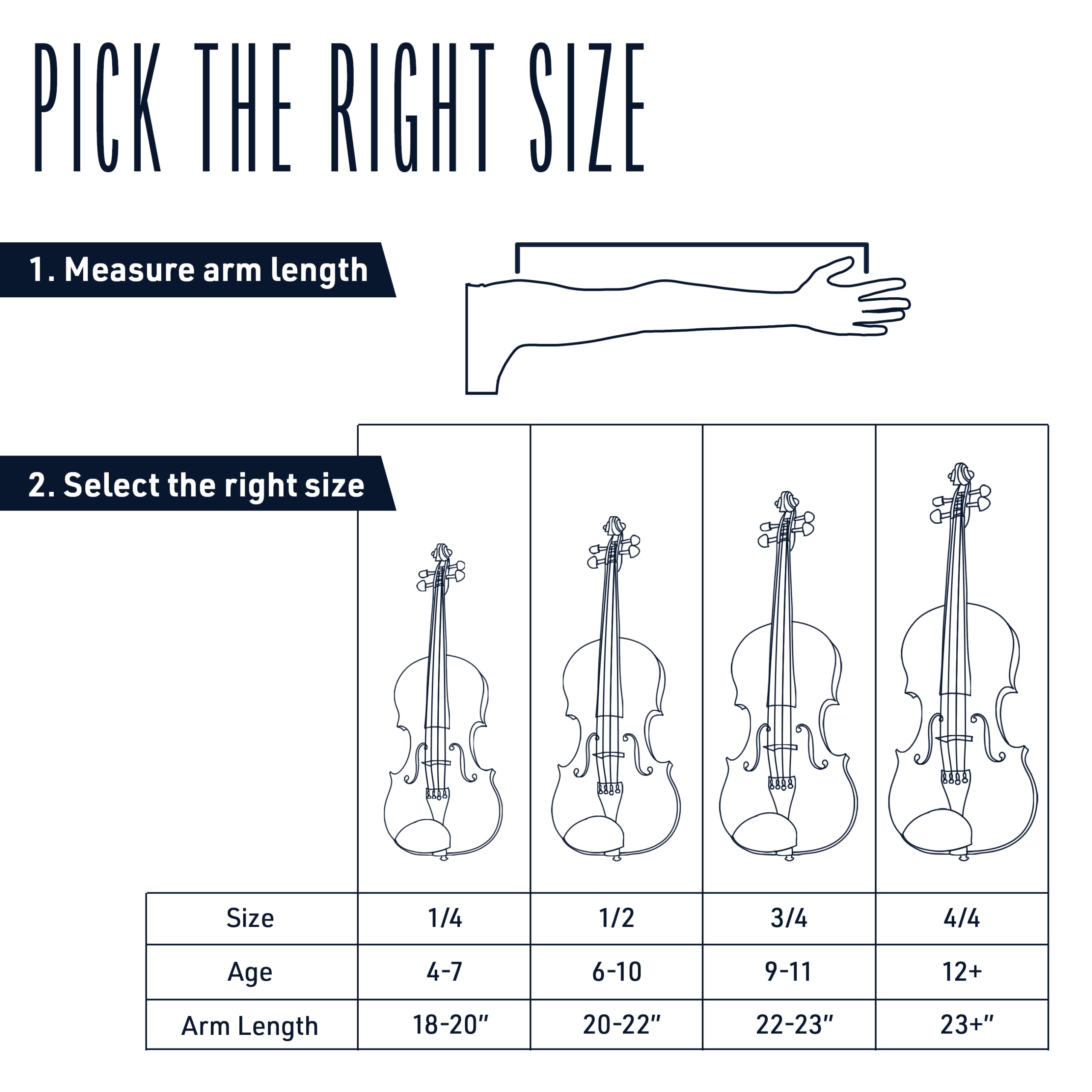 Cecilio Full Size 4/4 Violin with Hard Case & Shoulder Rest – Solidwood Ebony Fitted Violin with Premium Strings, Ideal for Beginners