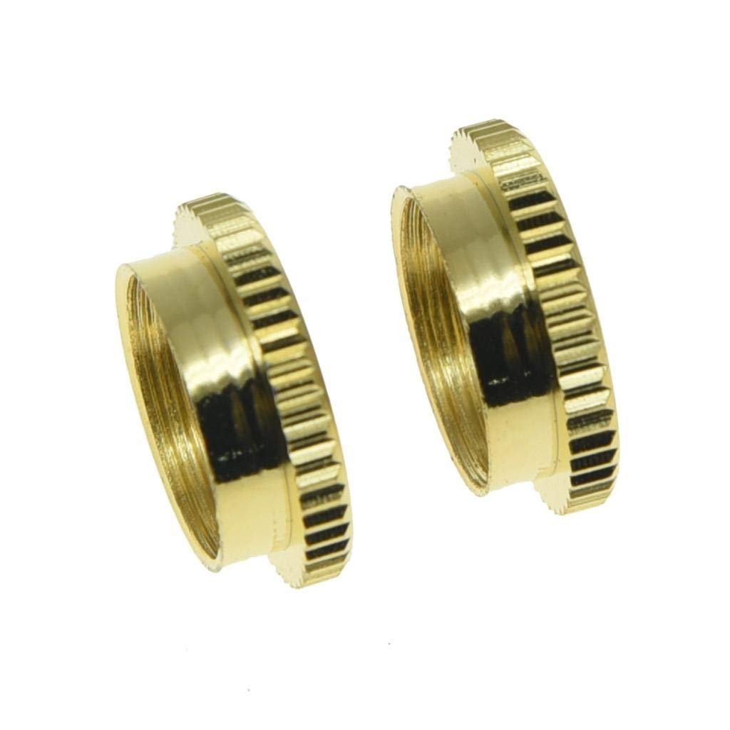 KAISH 2* Brass Metric M12 Guitar Toggle Switch Deep Recessed Nut for Epiphone Les Paul/Import Toggle Switches Gold