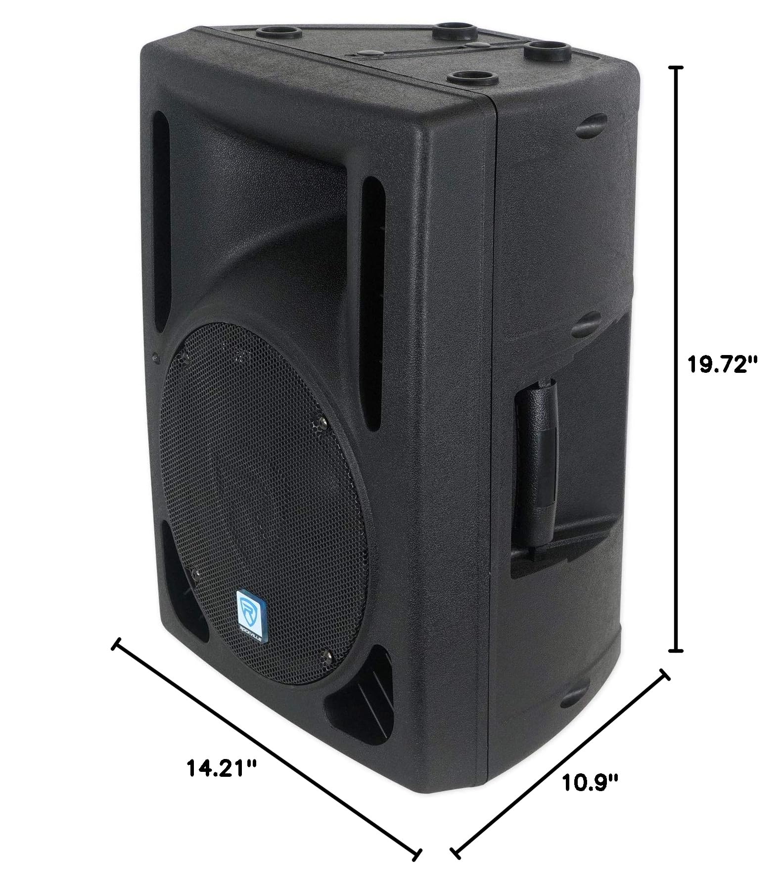 Rockville RPG10BT V2 10″ Powered Bluetooth DJ PA Speaker with TWS