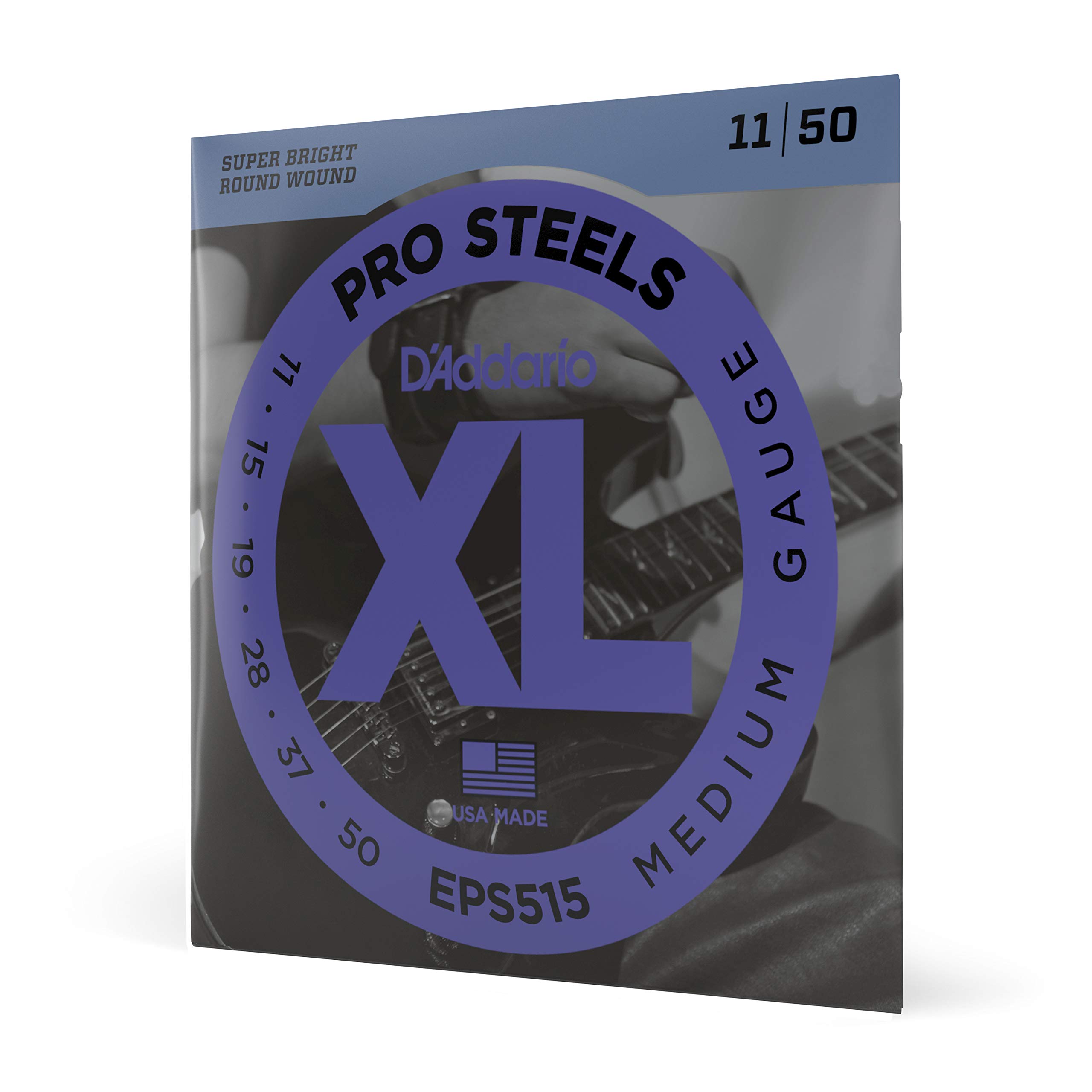 D’Addario Round Wound Medium Gauge Electric Guitar Strings – 11-50