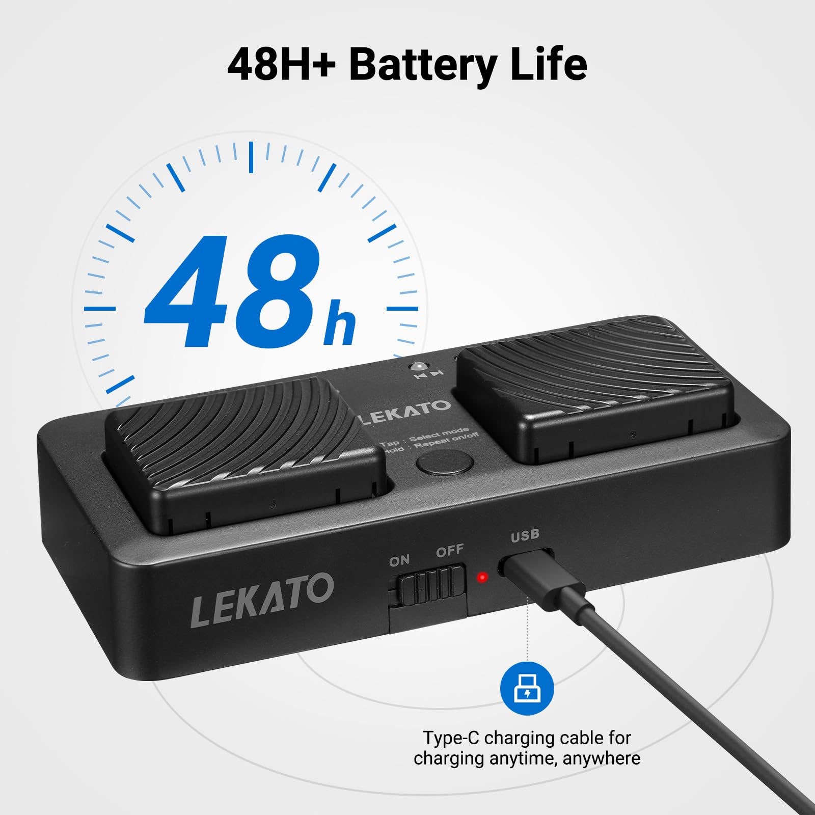 LEKATO Mini Wireless Bluetooth Page Turner Pedal, 7 Page Turning Modes