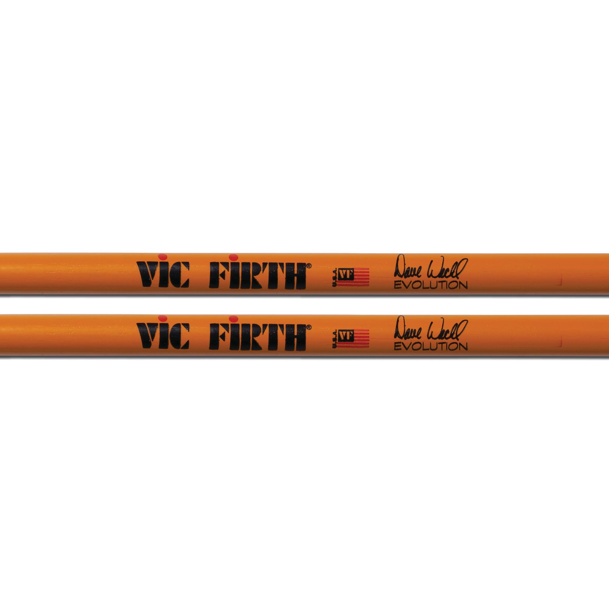 Vic Firth Signature Series Dave Weckl Evolution Nylon Tip Drumsticks – 6‑Pack Bundle with Austin Bazaar Polishing Cloth