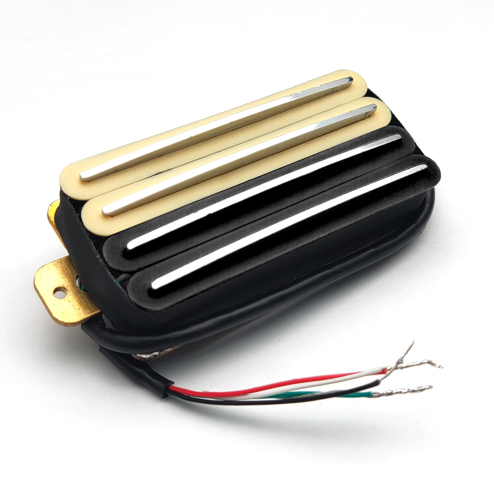 SAPHUE 2-Dual Blade Electric Guitar High Output Track Type Four Coil Humbucker Pickup Zebra