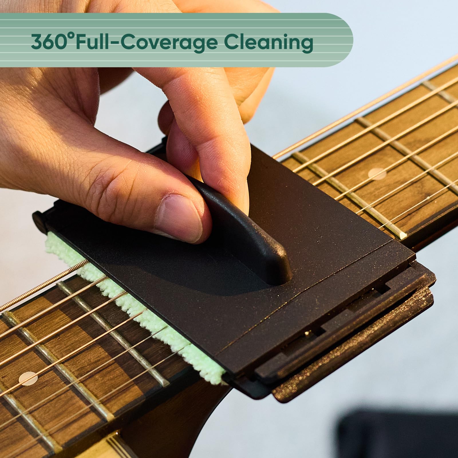 Guitar String Cleaner Fret Floss: Fretboard Cleaner Cloth Guitar Cleaning
