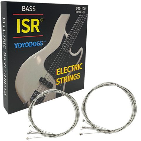 YOYODOGS Nickel Wound Bass Guitar 4 Strings Electric Bass String Replacement Set Instrument Accessories,Regular Light,Medium Gauge,Easy To Press For Novices,Essential for a Bassist(2Pack)