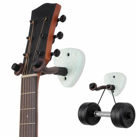 Tapsawp 2 Pack Colorful Plexiglass Guitar Wall Mount Hangers & String Swing Hanger, Heavy Duty Guitar Holder Hook Stand, Universal Fit for Acoustic Electric Bass, Ukulele Banjo