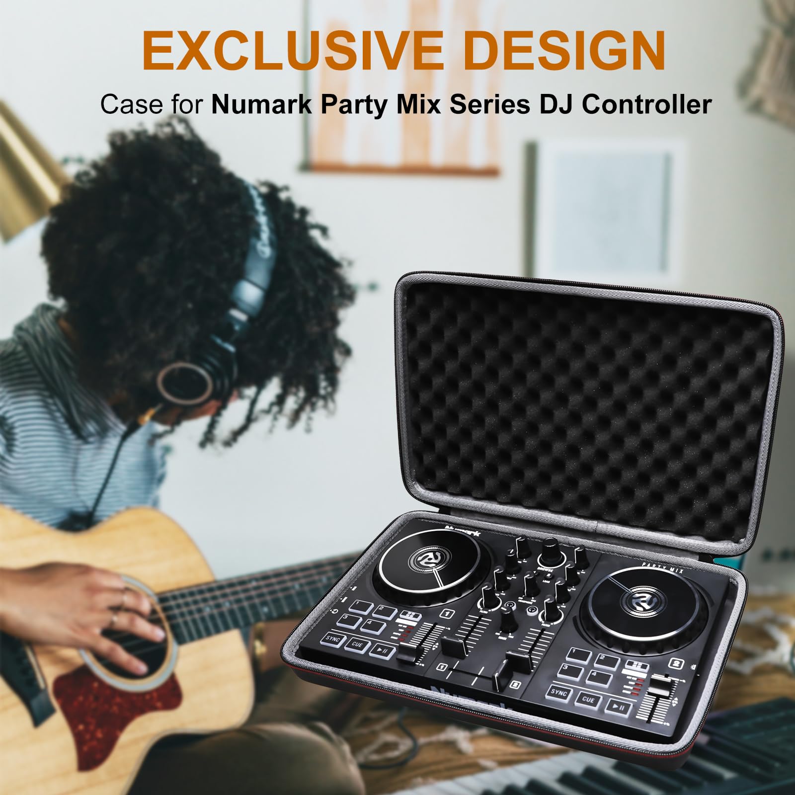 L LTGEM DJ Mixer Case, Black