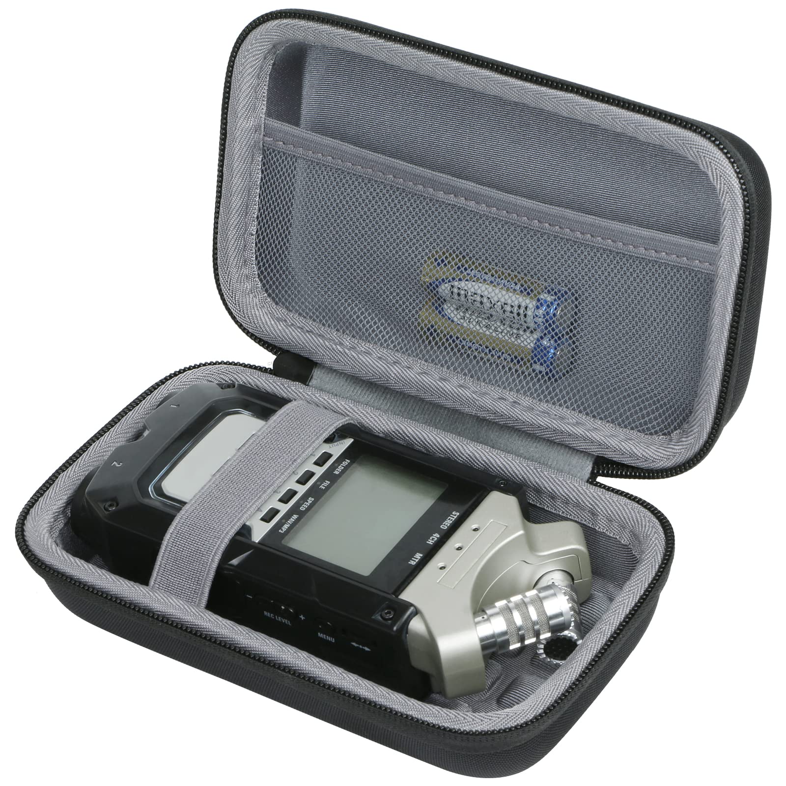 co2CREA Hard Case for Zoom H4n Pro Portable Recorder Stereo Microphones