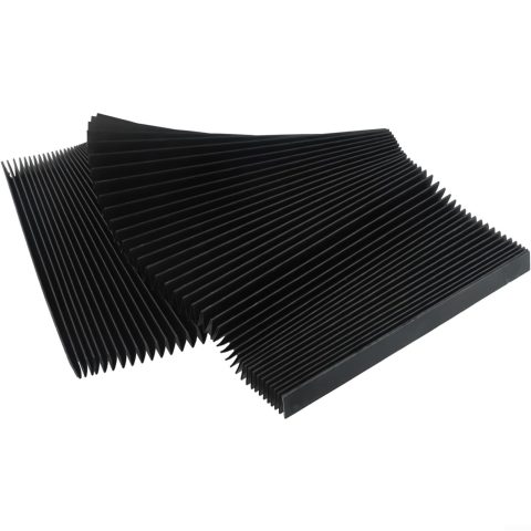 CNC Machine Accordion Cover, Accordion Way Cover Protective, Rubber Flexible Cover Milling Machine 3-proof Cloth Protective, Flat Bellows Cover, L 1500MM* H 15mm (Width 200mm)