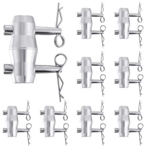 Blulu 16 Pack Double Ended Conical Coupler with Clips Pin Fit F34 F33 Pipe