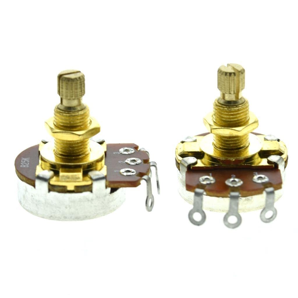 KAISH 2pcs Metric B25K Linear Taper Potentiometers for Guitars & Basses