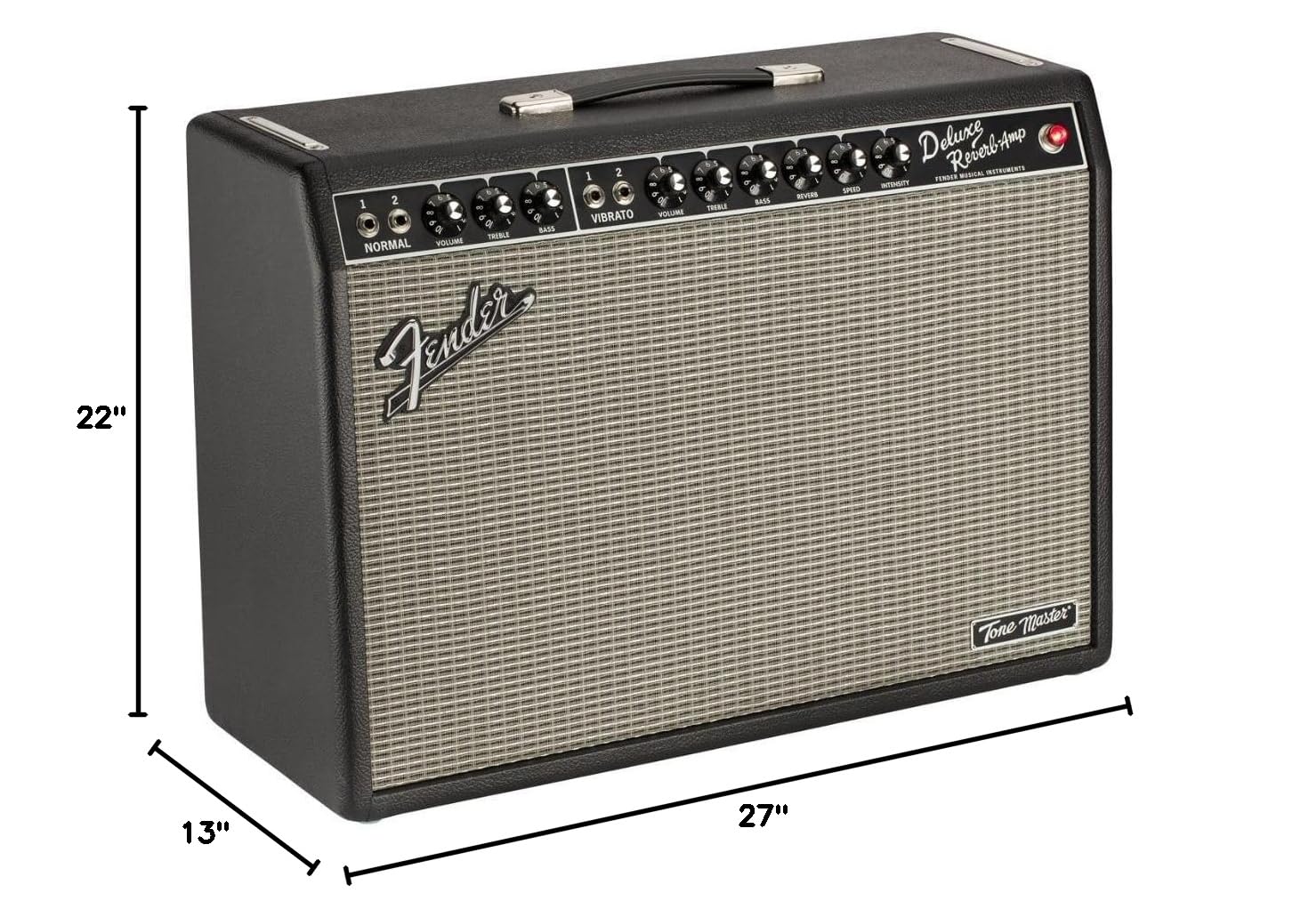 Fender 2274100000 Tone Master Deluxe Reverb Guitar Amplifier, Black, with 2-Year Warranty