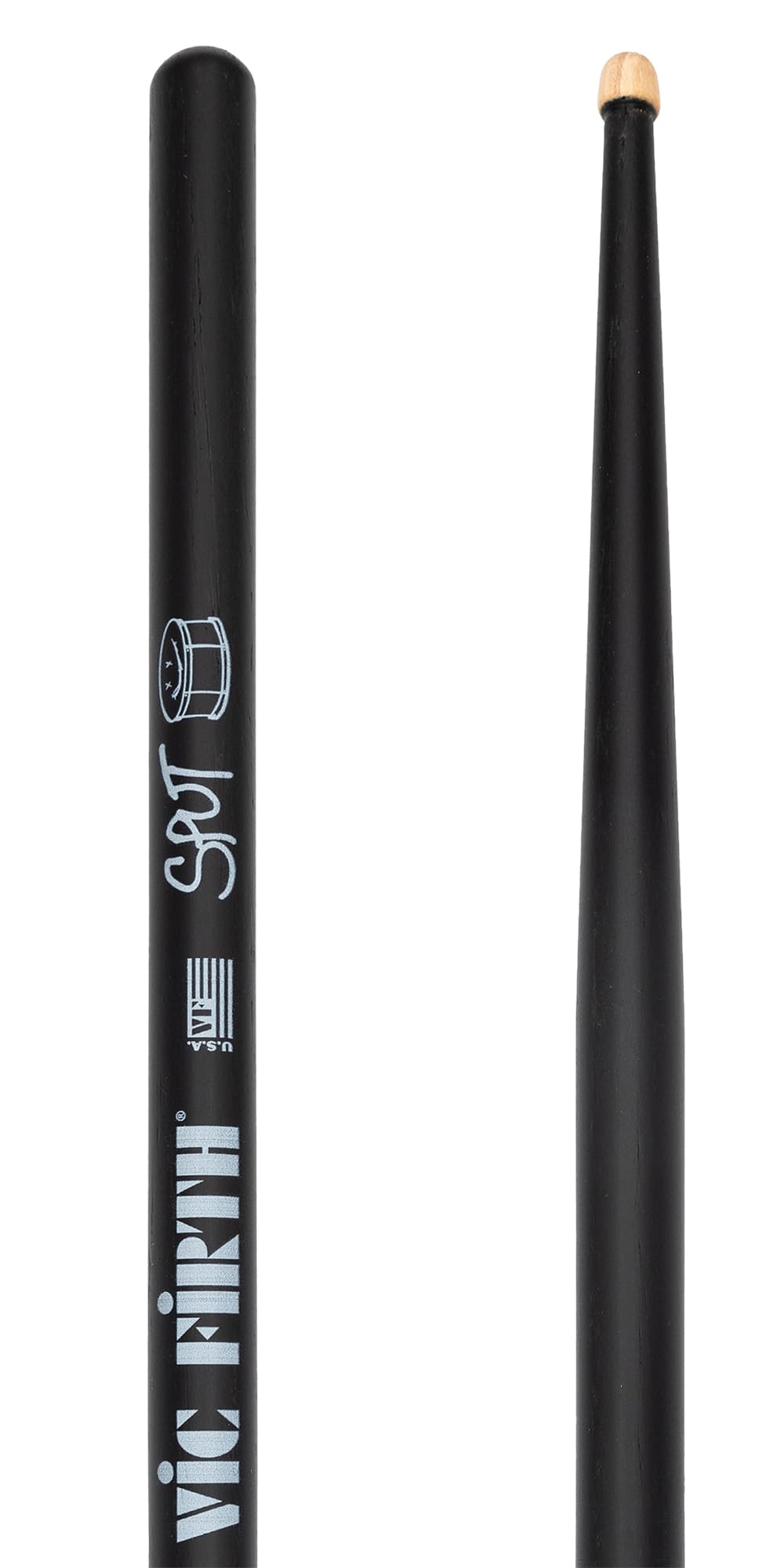 Vic Firth SPUT Signature Series Robert Sput Searight Drumsticks – 3-Pack Bundle with Austin Bazaar Polishing Cloth