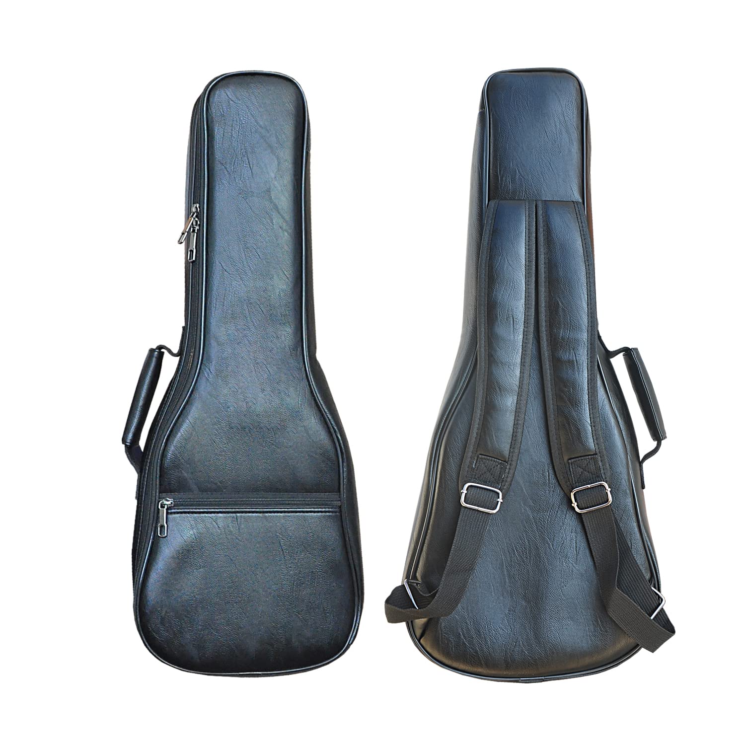 Farcaya Ukulele Case Bag Concert Gig 0.5in 12MM Pad(Black 23/24 Uke Case)
