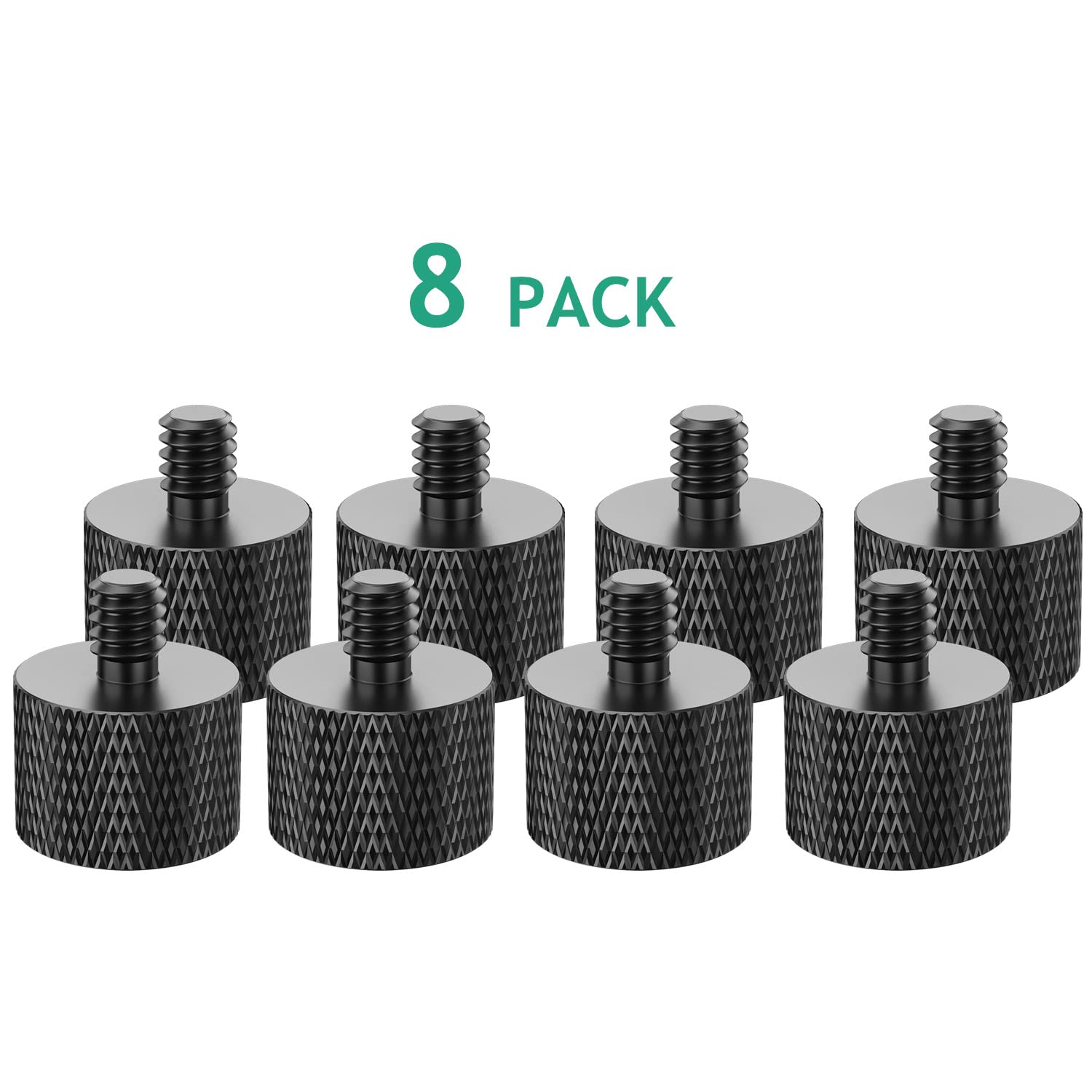 Mic Stand Adapter 5/8 female to 1/4 male Screw Adapter Mic Thread Screw for Microphone Stand Mic Mount 8 Piece by Rigych