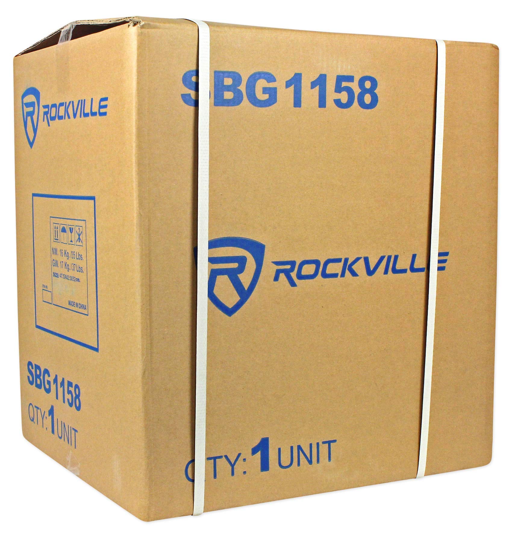 Rockville SBG1158 15″ Passive Pro DJ Subwoofer, 8 Ohm, MDF, Pole Mount