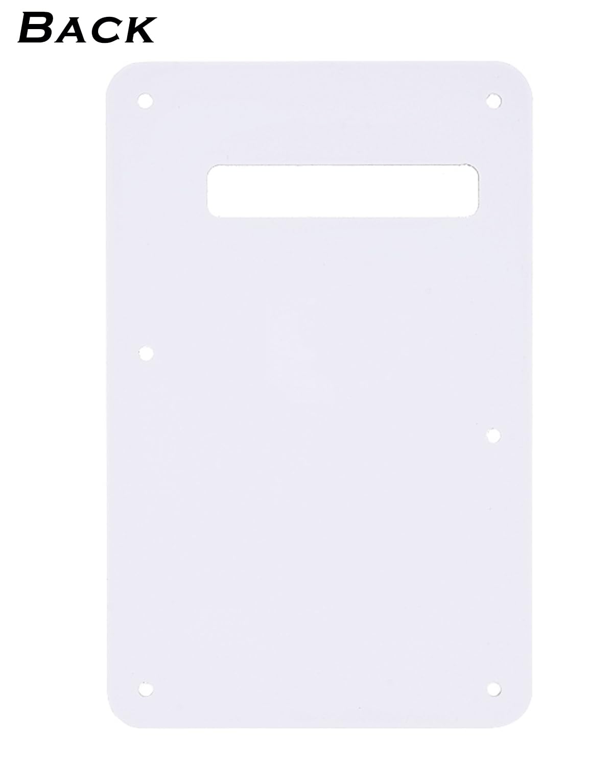 6 Hole Strat Guitar Back Plate Tremolo Cover Backplate for Fender USA/Mexican Standard Stratocaster (Gray Pear)