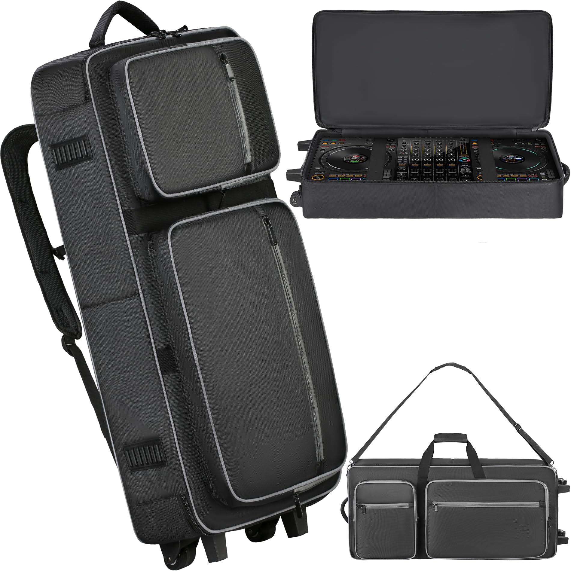 DJ Controller Case with Wheels for DDJ-FLX10/GRV6/1000/REV7/REV5/SC LIVE 4
