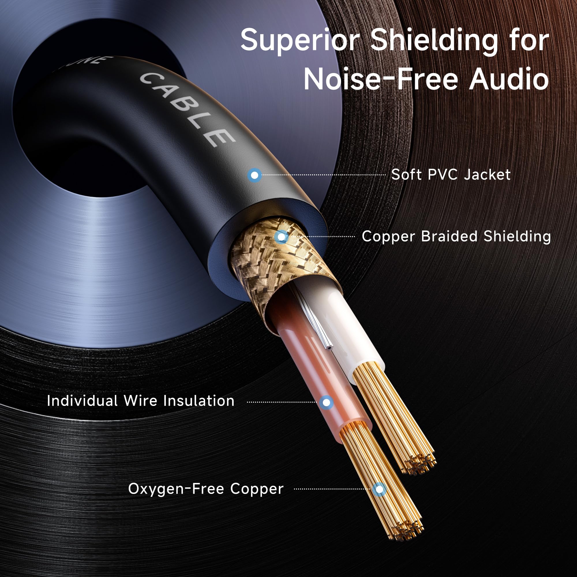 Cable Matters 3-Pack Color-Coded XLR Microphone Cable, 15ft