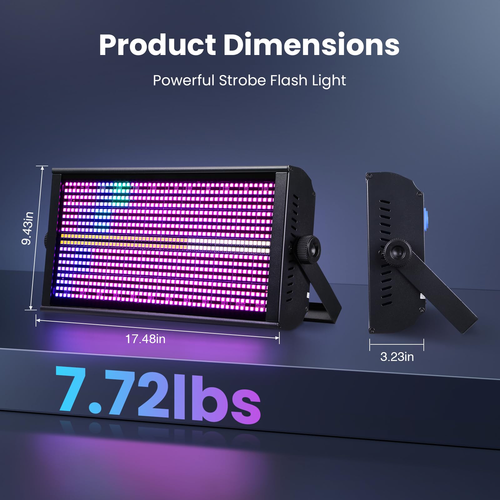 Betopper LF4808 260W Matrix Strobe Effect Light,RGBW Stage Light-2 Packs