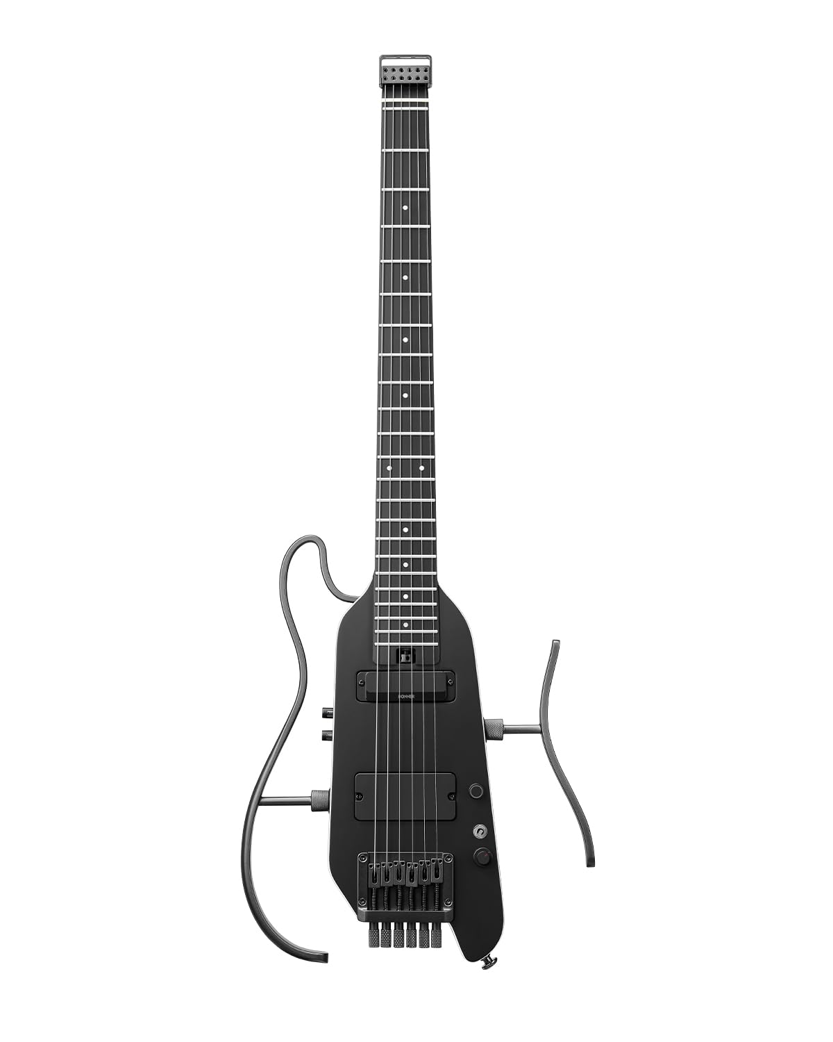 Donner HUSH X PRO Electric Guitar Kit – Smart Travel Guitar with Dozens of Preset Combinations, 7 Tone Sim Options, Black