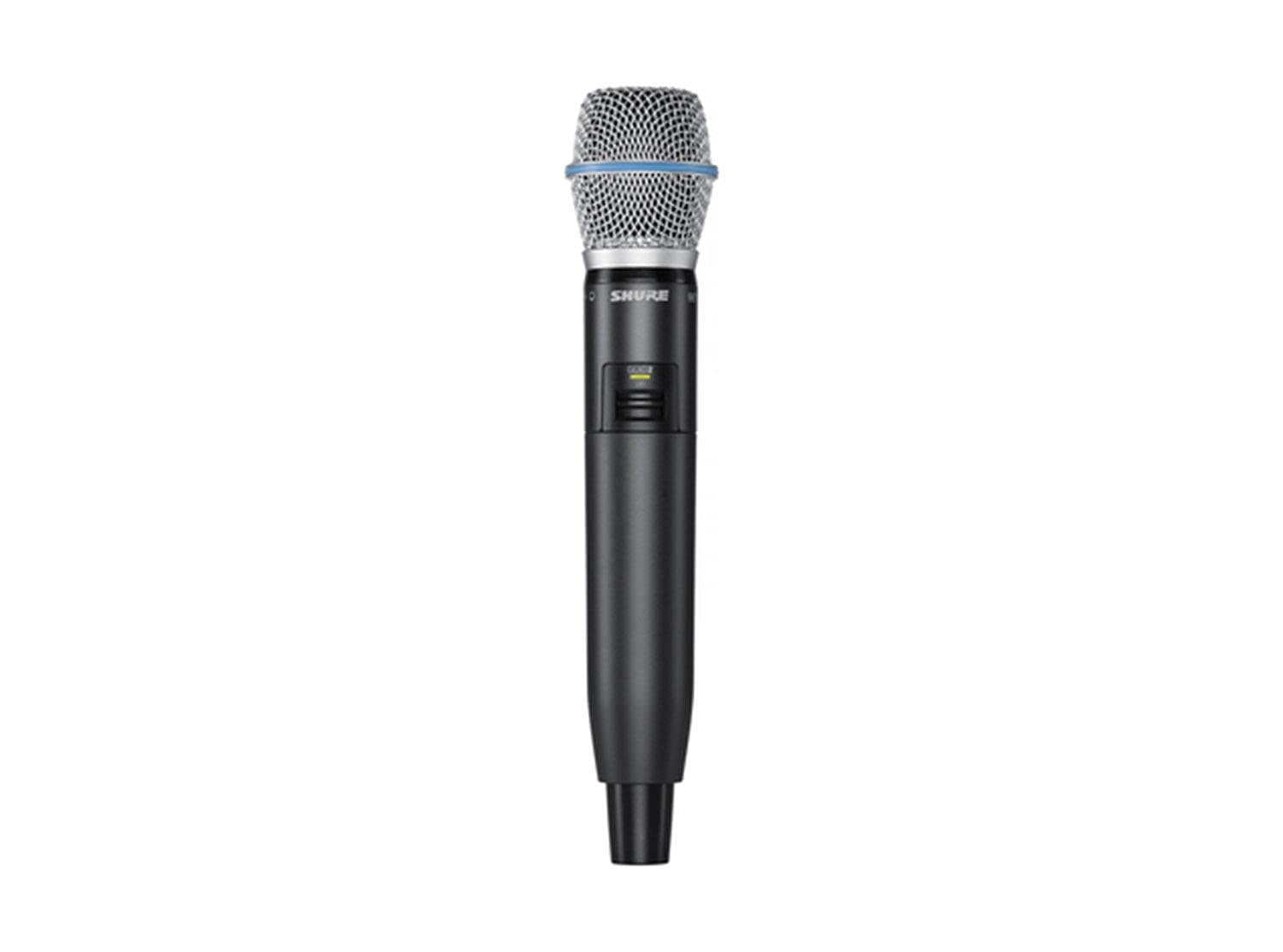 Shure GLXD24/B87A Microphone System with GLXD4 Receiver and GLXD2 Handheld Transmitter with BETA 87A Vocal Mic Capsule