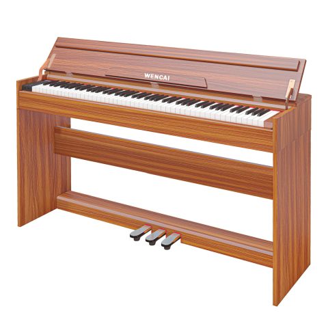 WENCAI Digital Piano 88 Key Full Size Keyboard for Beginners, Orange