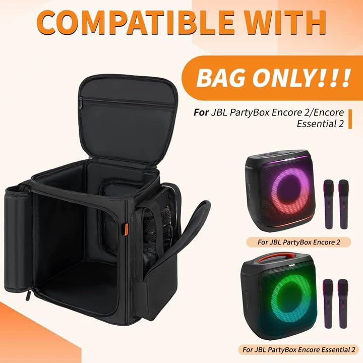 OUUTMEE Speaker Tote Bag Compatible with JBL Party Box Encore Essential, Portable Speaker Carry Case