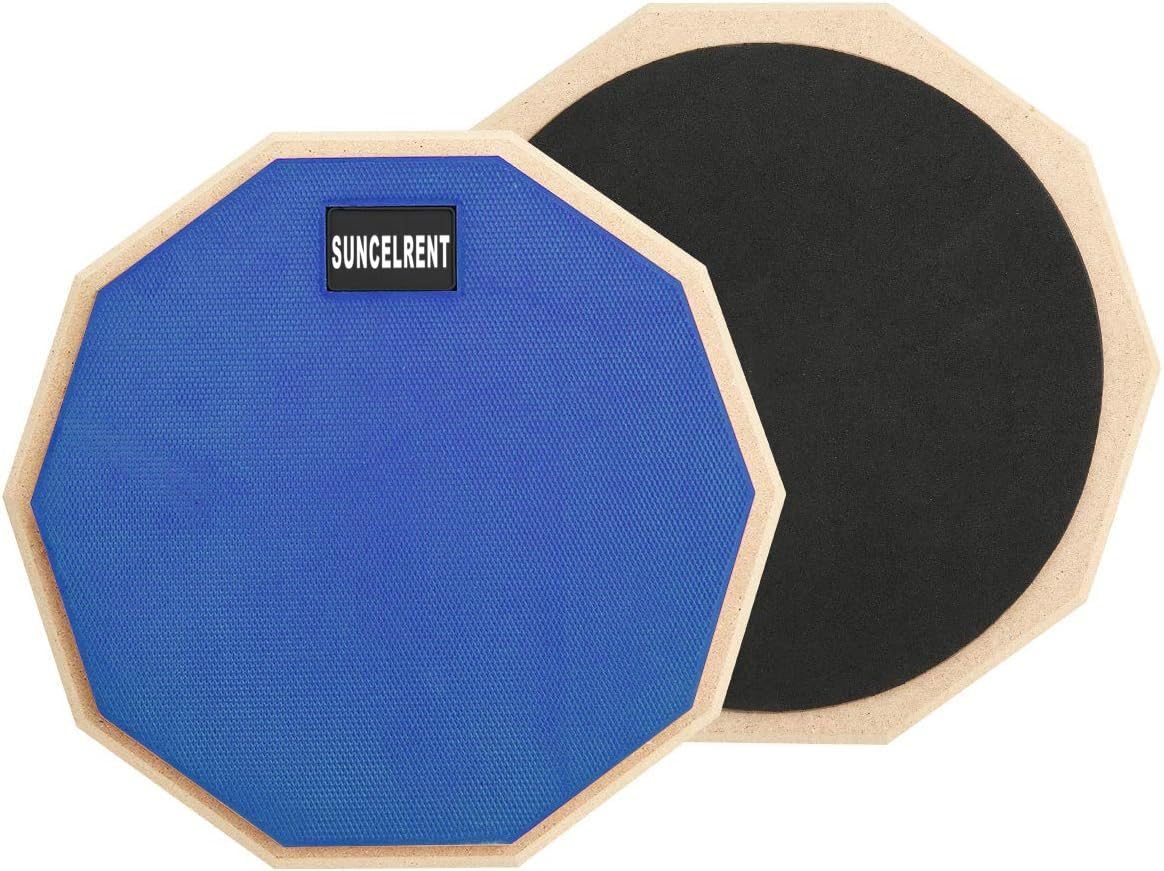 SUNCELRENT Silent Drum Pad, 12 Inch Blue