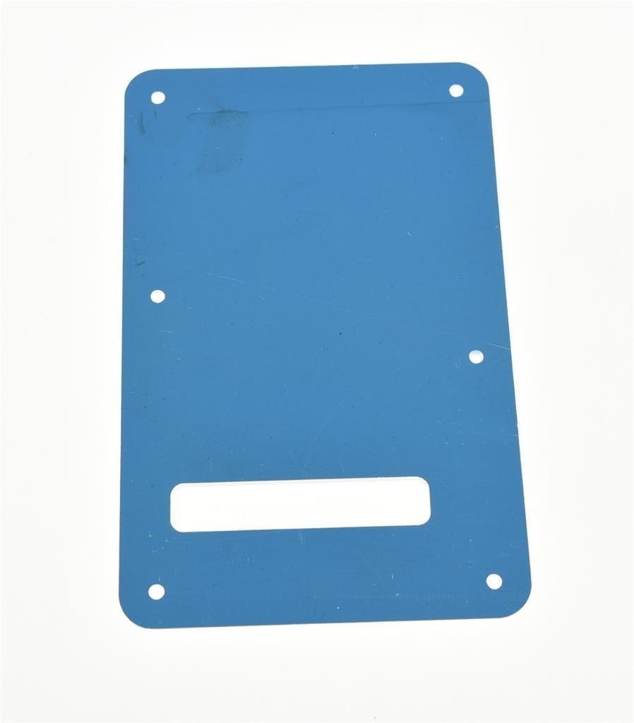 KAISH ST/Strat Style Standard Guitar Back Plate ST Tremolo Trem Cover for USA Strat/Stratocaster Silver Mirror 1 Ply
