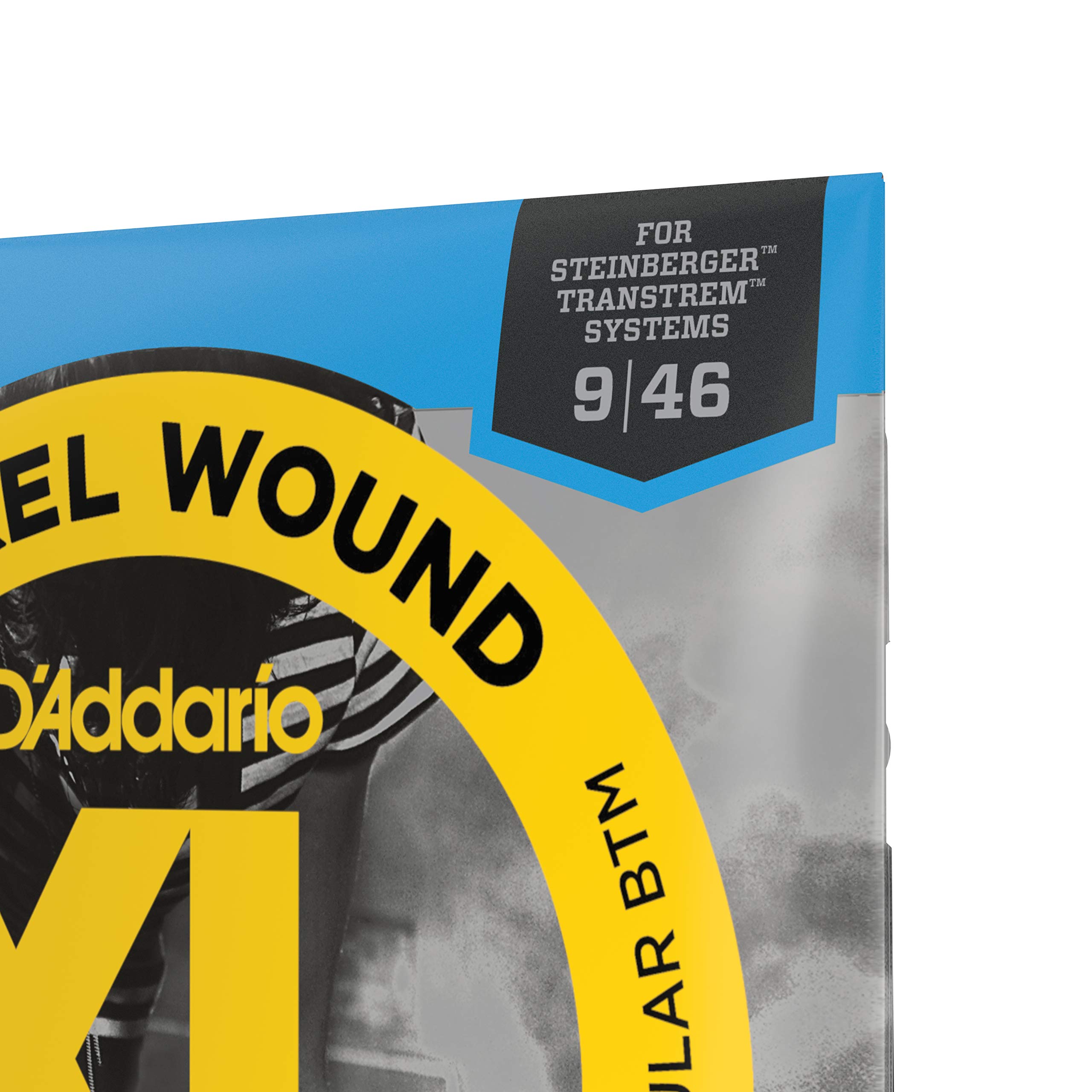D’Addario ESXL125 Nickel Wound Electric Guitar Strings, Super Light Top/Regular Bottom, Double Ball End, 9-46