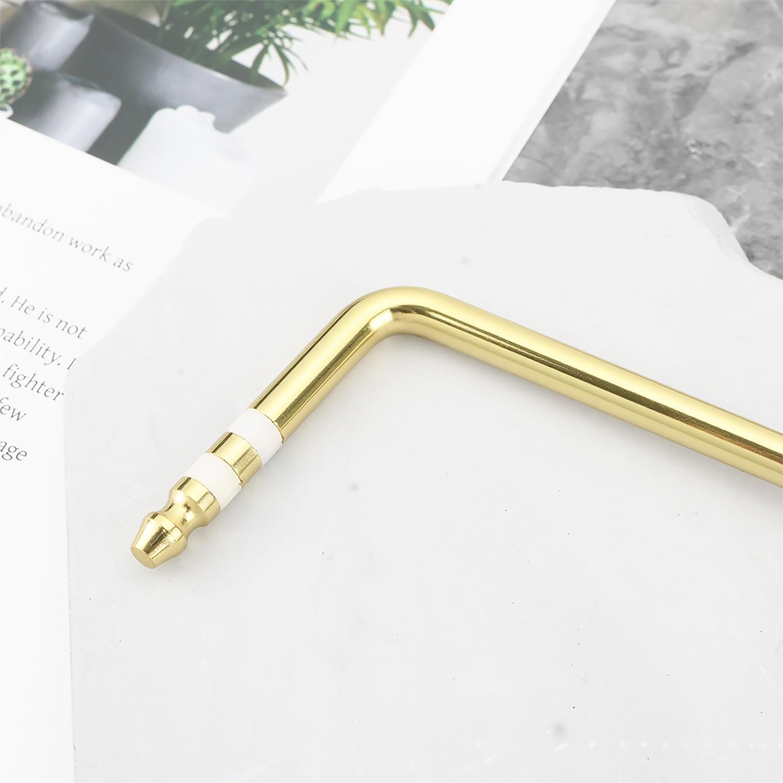 Briny River 2Pcs 6mm Guitar Tremolo Arm Compatible with Ibanez Edge Lo-Pro Compatible with Edge Pro Gold